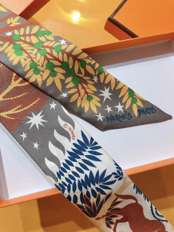 Hermes silk ribbon 5X86cm E28 (12)