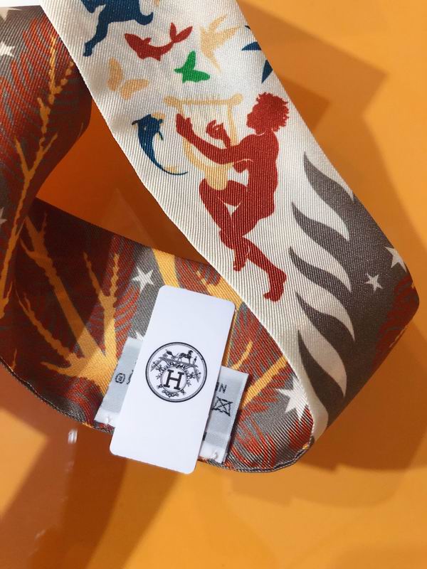 Hermes silk ribbon 5X86cm E28 (13)