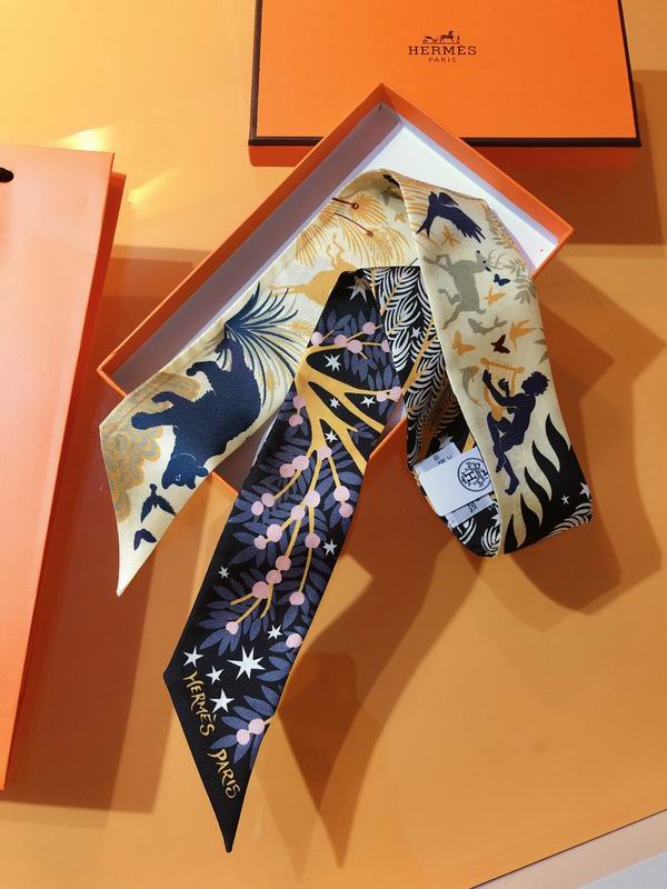 Hermes silk ribbon 5X86cm E28 (21)