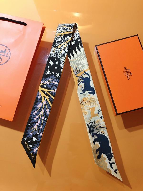 Hermes silk ribbon 5X86cm E28 (22)