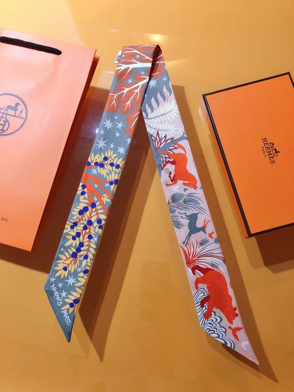 Hermes silk ribbon 5X86cm E28 (6)