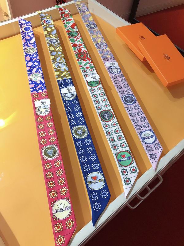 Hermes silk ribbon 5X86cm E29 (17)
