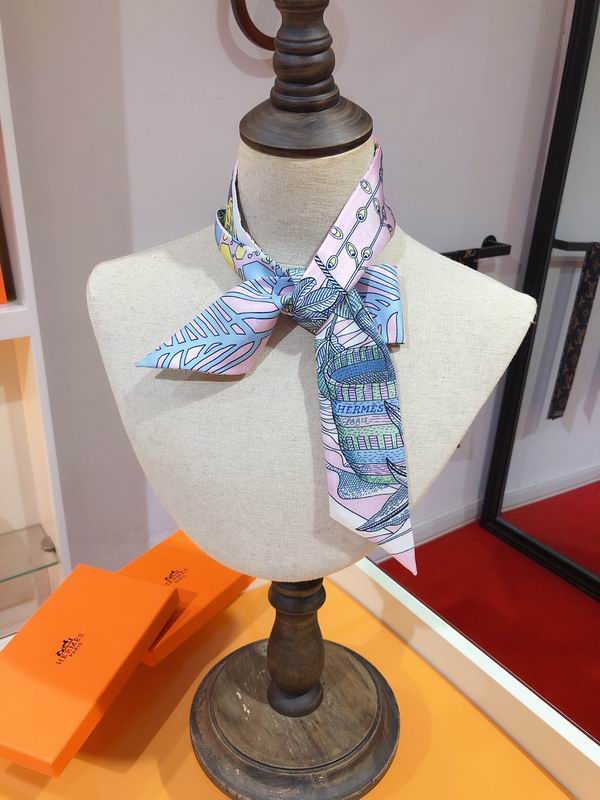 Hermes silk ribbon 5X86cm E29 (2)