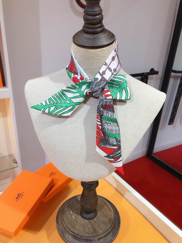 Hermes silk ribbon 5X86cm E29 (25)