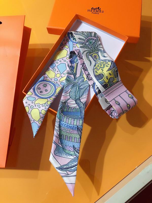 Hermes silk ribbon 5X86cm E29 (5)
