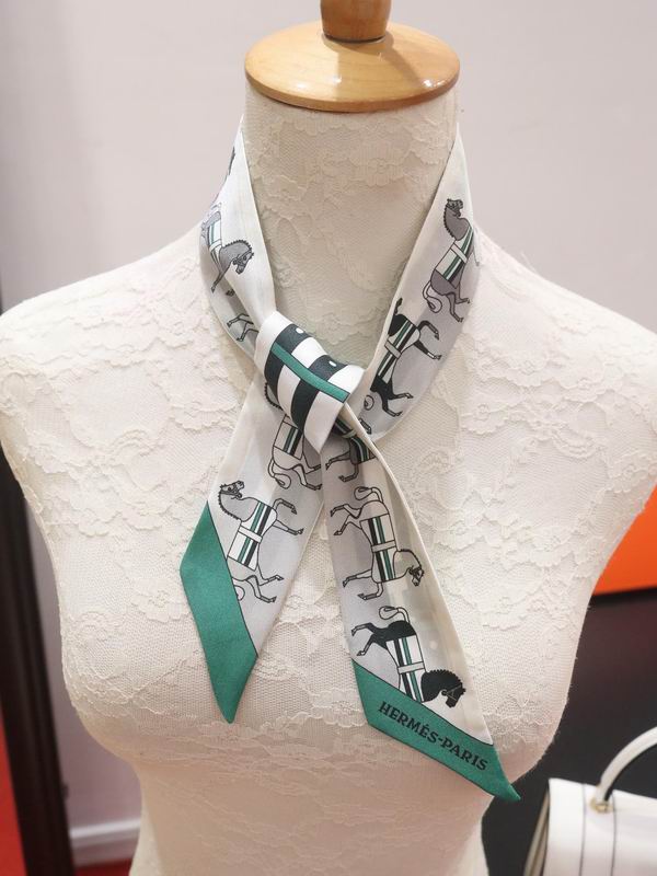 Hermes silk ribbon 5X86cm E30 (1)