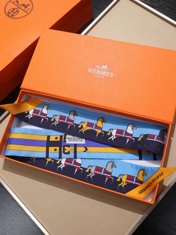 Hermes silk ribbon 5X86cm E30 (10)