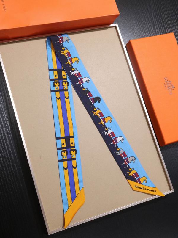 Hermes silk ribbon 5X86cm E30 (13)