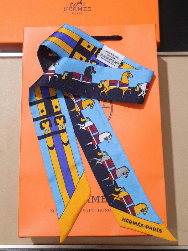 Hermes silk ribbon 5X86cm E30 (15)
