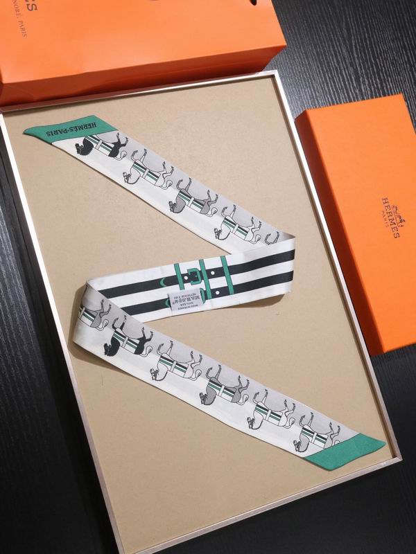 Hermes silk ribbon 5X86cm E30 (2)