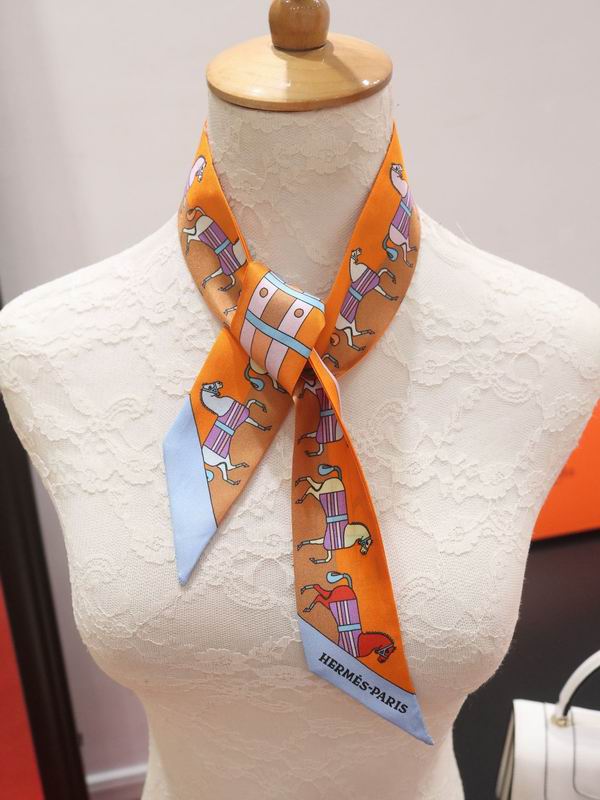 Hermes silk ribbon 5X86cm E30 (20)