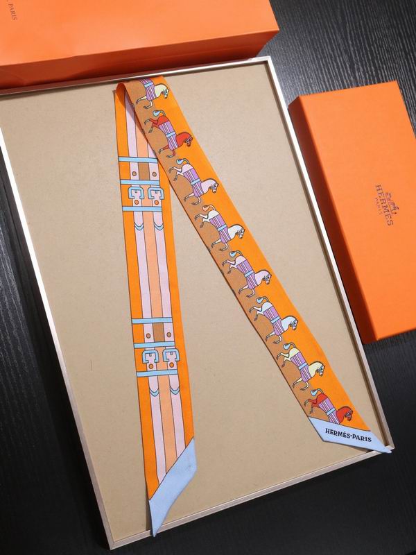 Hermes silk ribbon 5X86cm E30 (22)
