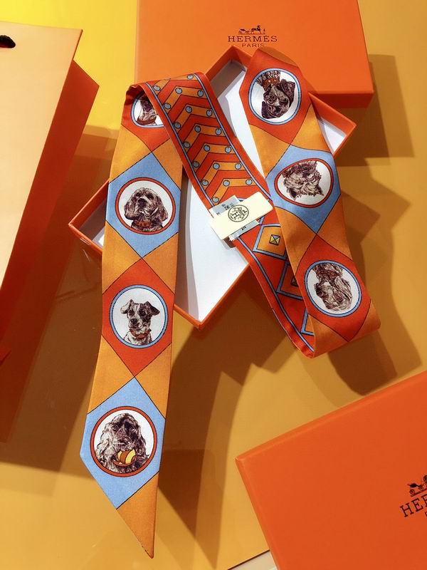Hermes silk ribbon 5X86cm E32 (25)