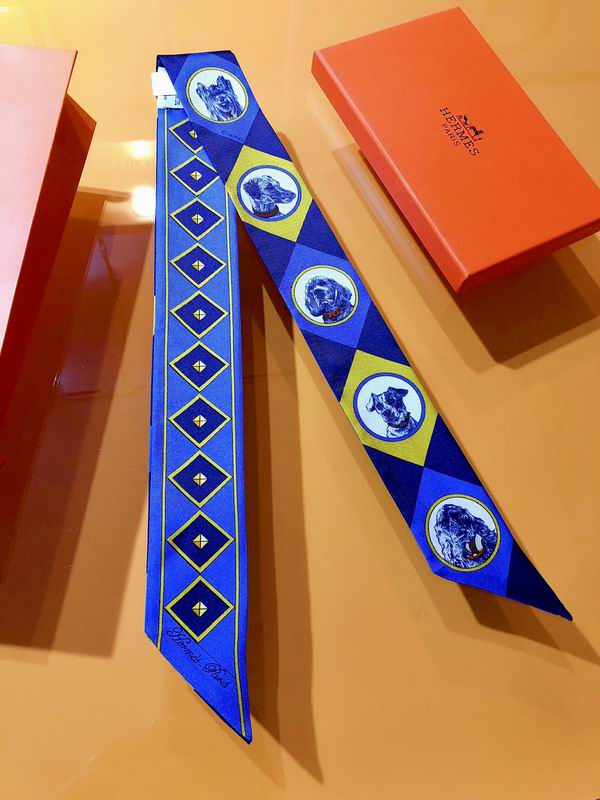 Hermes silk ribbon 5X86cm E32 (35)