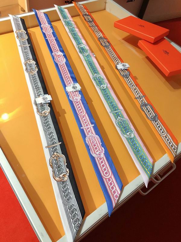 Hermes silk ribbon 5X86cm E33 (1)