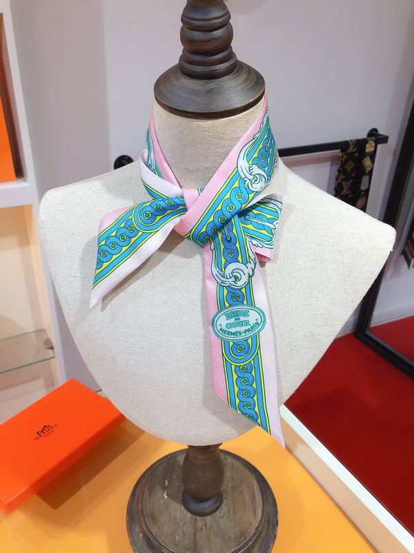 Hermes silk ribbon 5X86cm E33 (11)