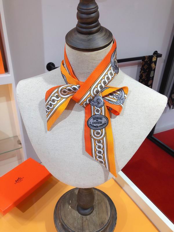 Hermes silk ribbon 5X86cm E33 (27)