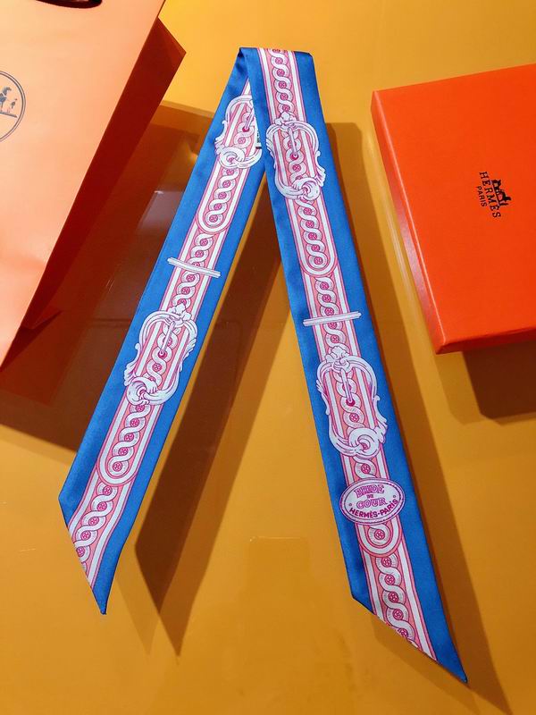 Hermes silk ribbon 5X86cm E33 (5)