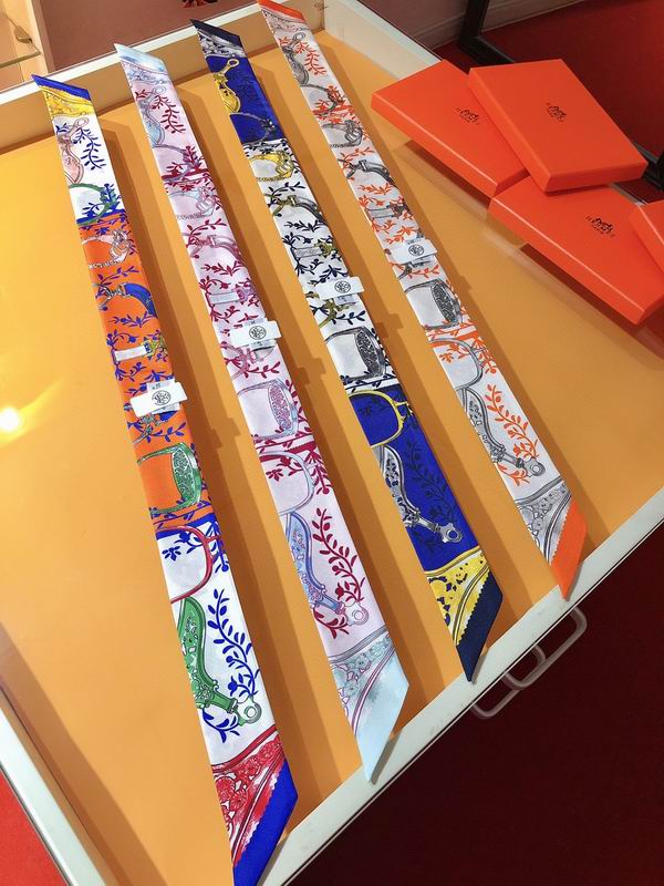 Hermes silk ribbon 5X86cm E34 (1)