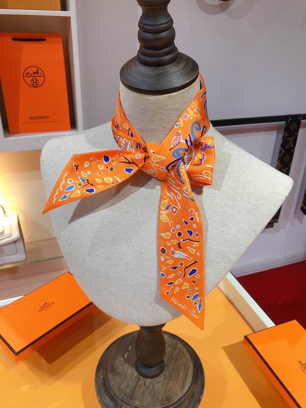 Hermes silk ribbon 5X86cm E35 (11)