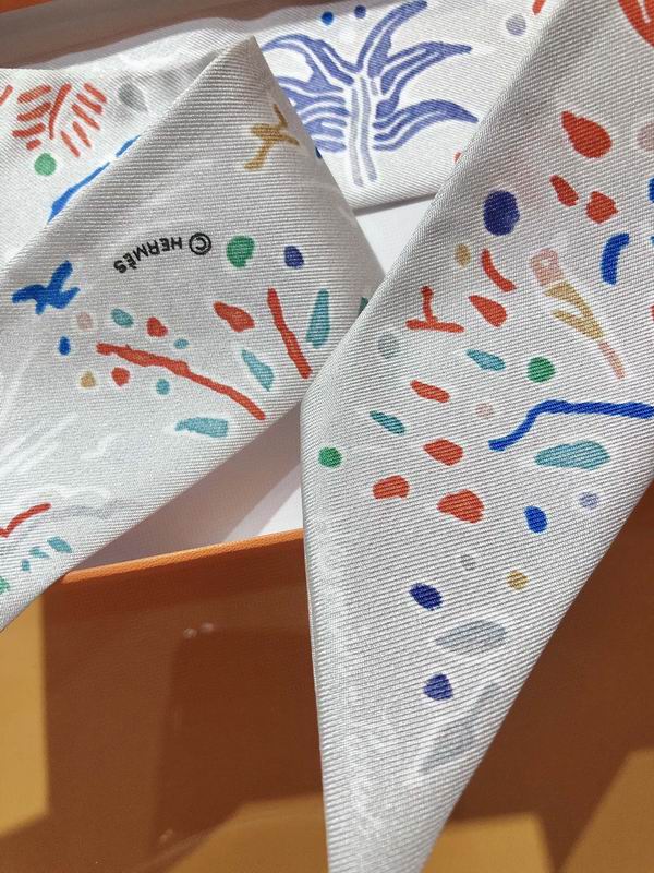 Hermes silk ribbon 5X86cm E35 (30)