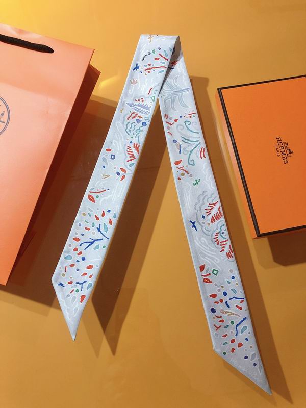 Hermes silk ribbon 5X86cm E35 (33)