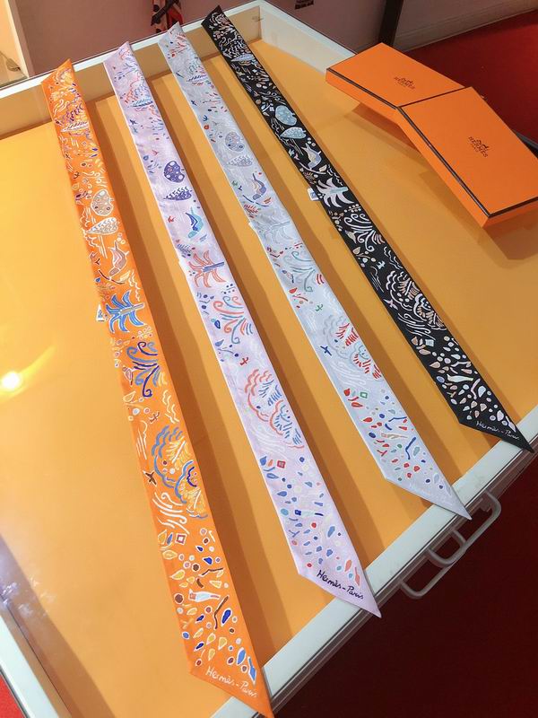 Hermes silk ribbon 5X86cm E35 (36)