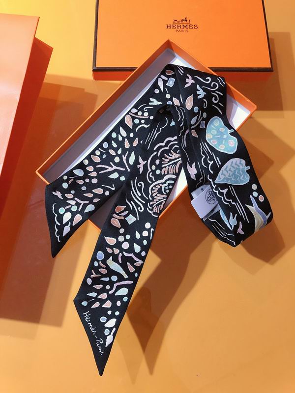 Hermes silk ribbon 5X86cm E35 (5)