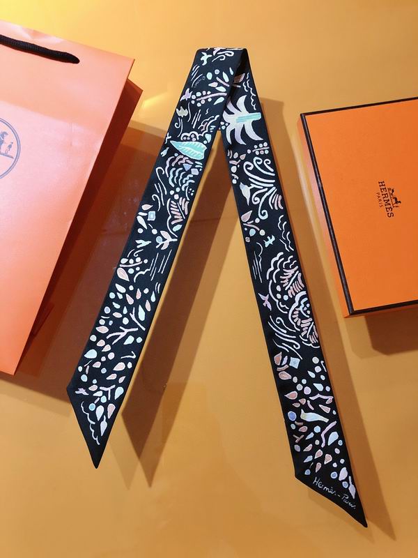Hermes silk ribbon 5X86cm E35 (6)