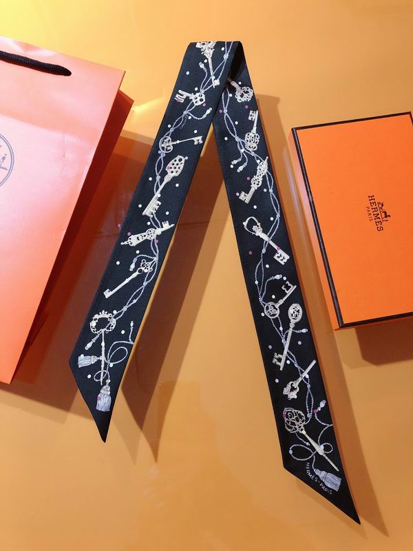 Hermes silk ribbon 5X86cm E36 (6)