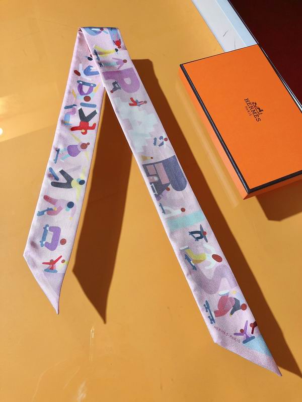 Hermes silk ribbon 5X86cm E37 (2)