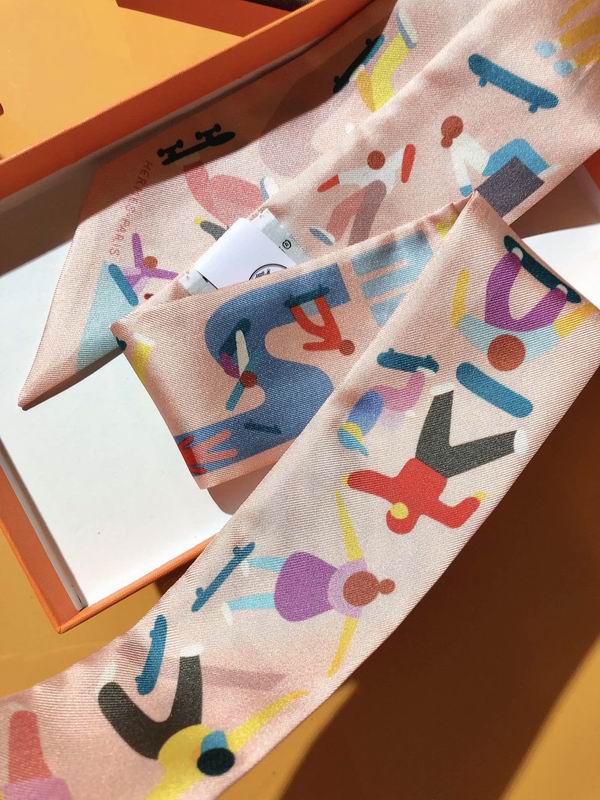 Hermes silk ribbon 5X86cm E37 (3)