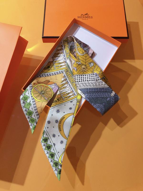 Hermes silk ribbon 5X86cm E38 (12)