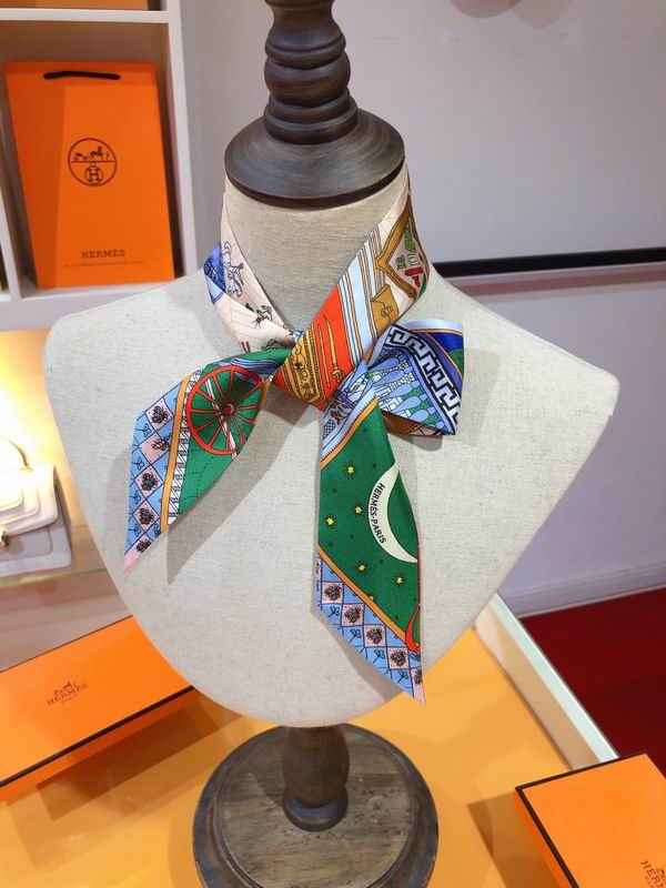 Hermes silk ribbon 5X86cm E38 (2)