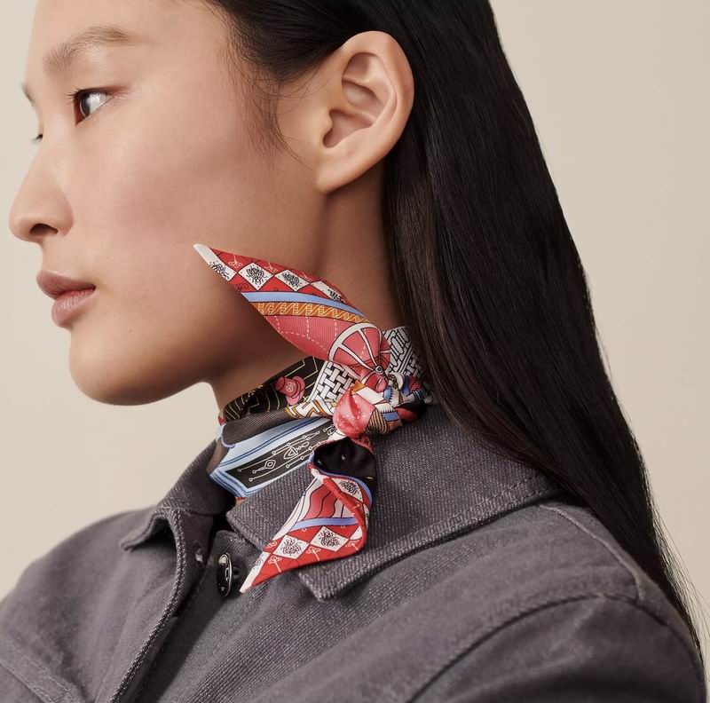 Hermes silk ribbon 5X86cm E38 (32)