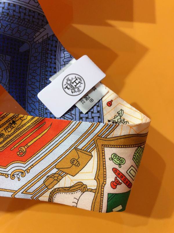 Hermes silk ribbon 5X86cm E38 (4)