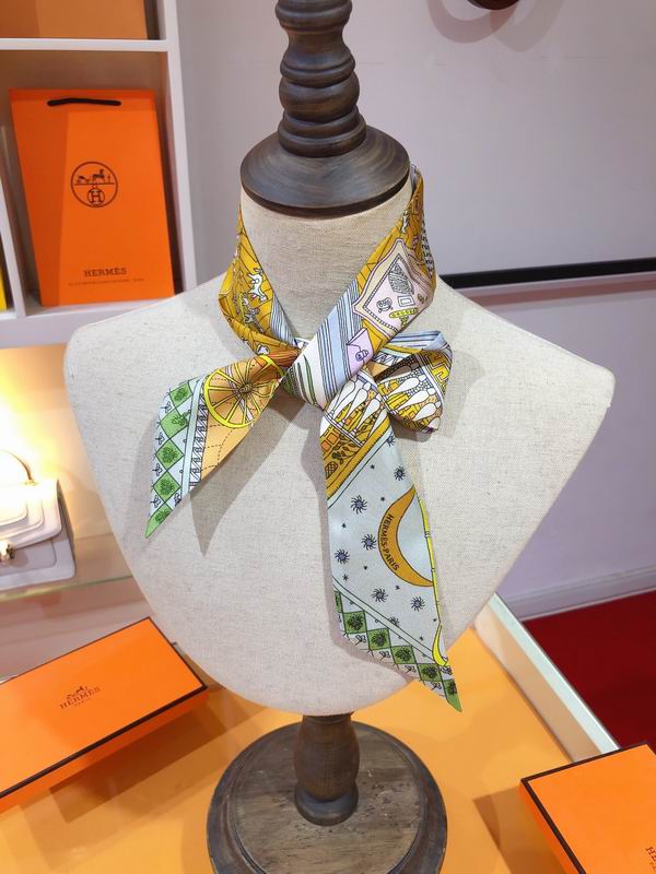 Hermes silk ribbon 5X86cm E38 (9)
