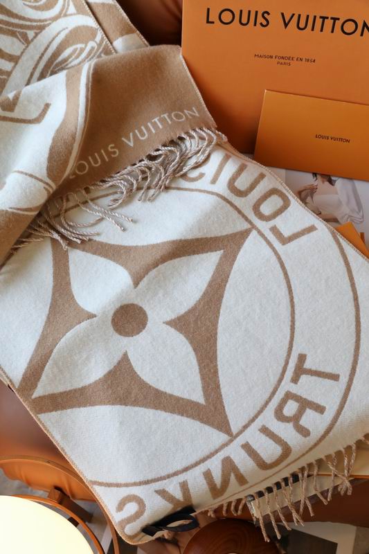 LV scarf 45X215cm 60%绵羊毛40%山羊绒 E09 (2)