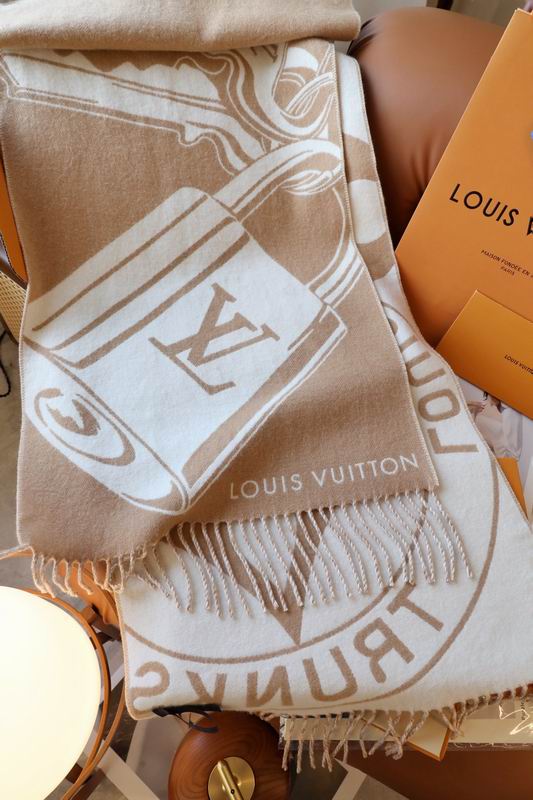 LV scarf 45X215cm 60%绵羊毛40%山羊绒 E09 (5)