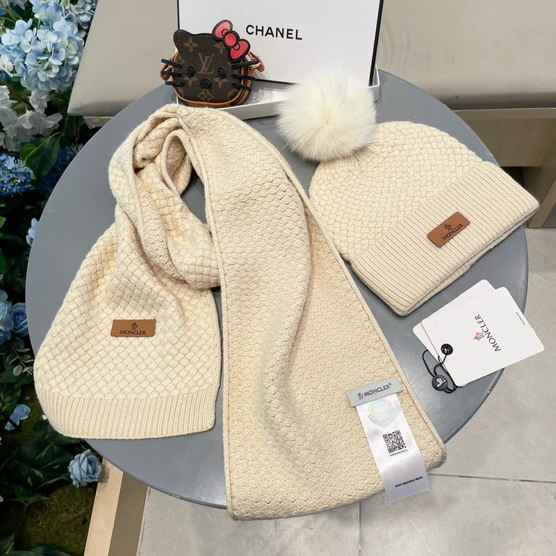 Moncler scarf hat (40)