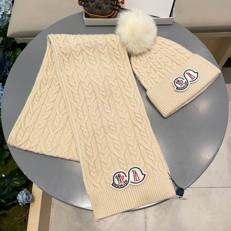 Moncler scarf hat (80)