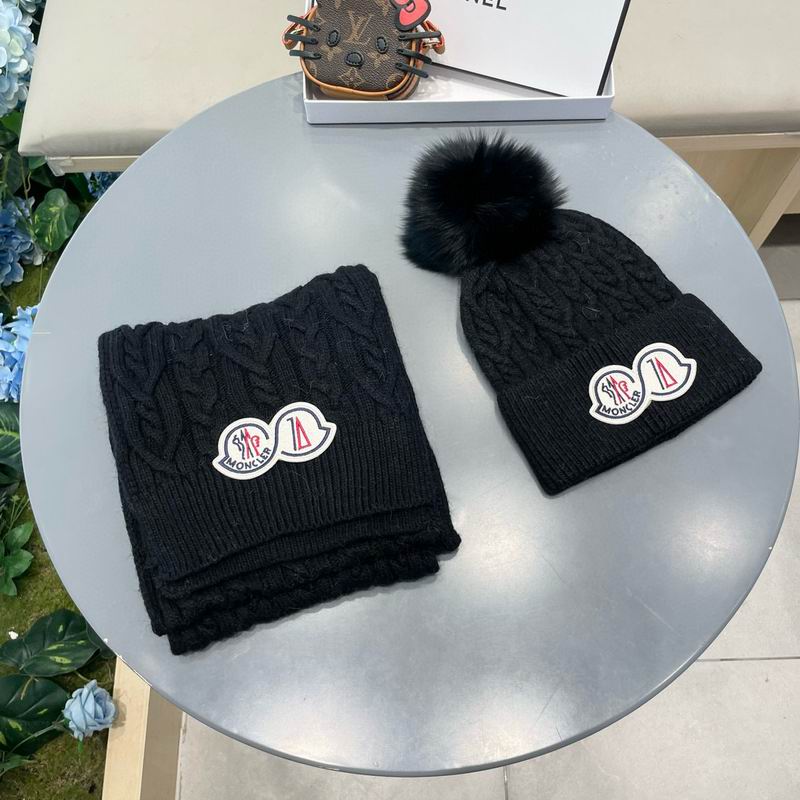 Moncler scarf hat (90)