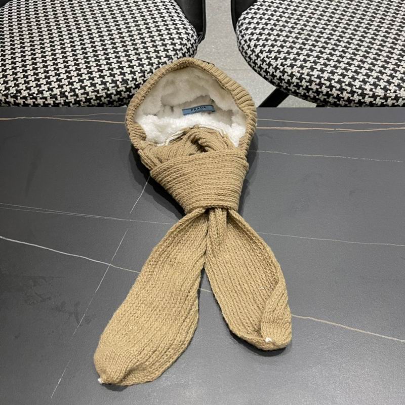 Prada scarf hat (105)