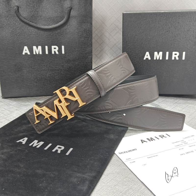 Amiri belt 38mmX90-125cm lb (38)