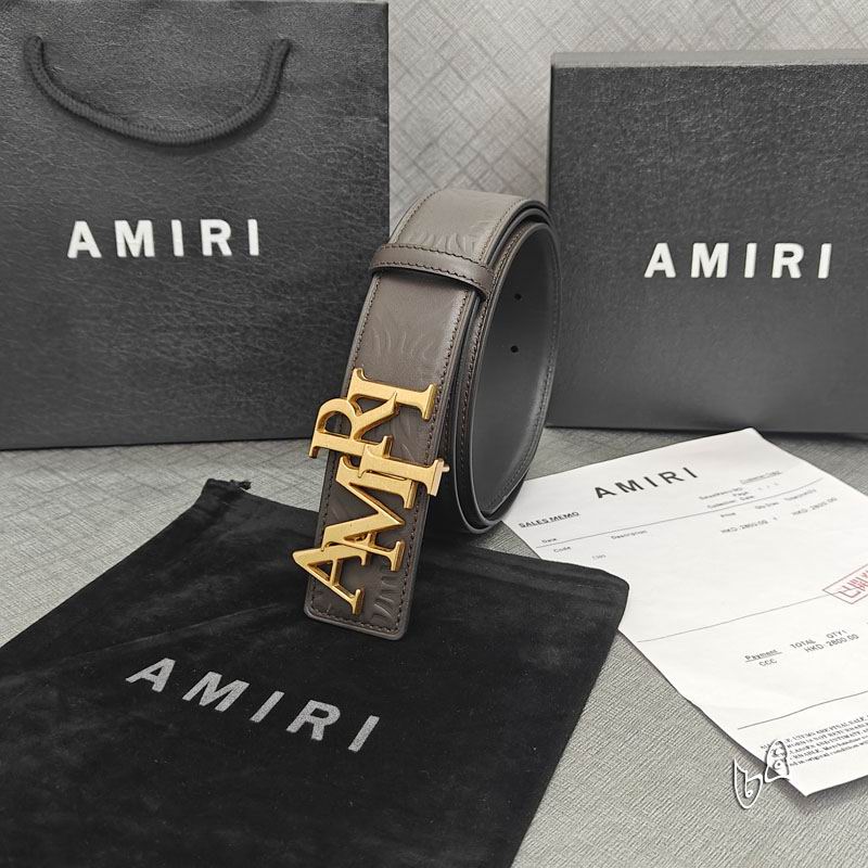 Amiri belt 38mmX90-125cm lb (39)