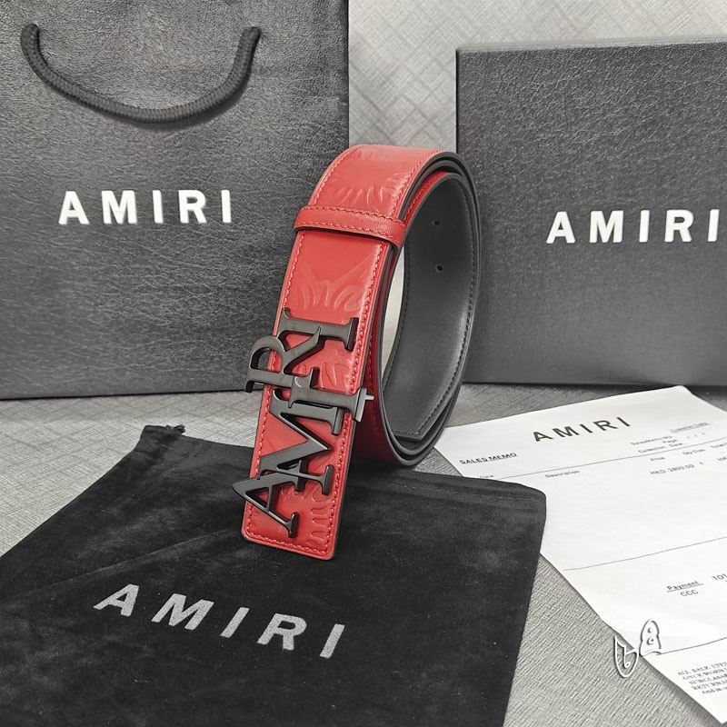 Amiri belt 38mmX90-125cm lb (42)