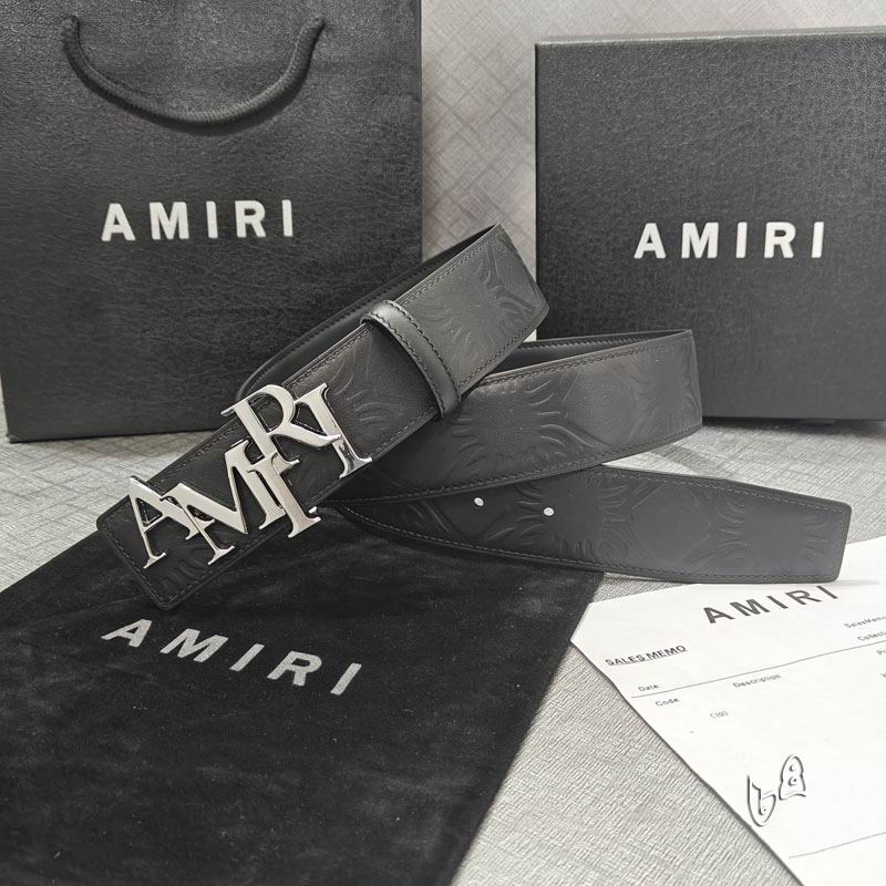 Amiri belt 38mmX90-125cm lb (44)