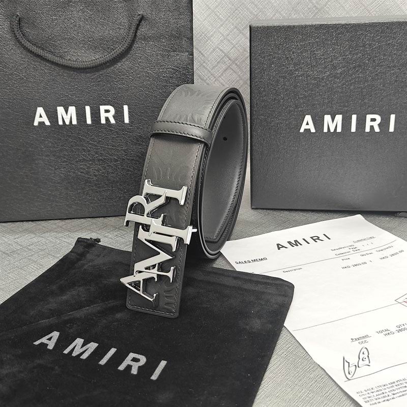 Amiri belt 38mmX90-125cm lb (45)