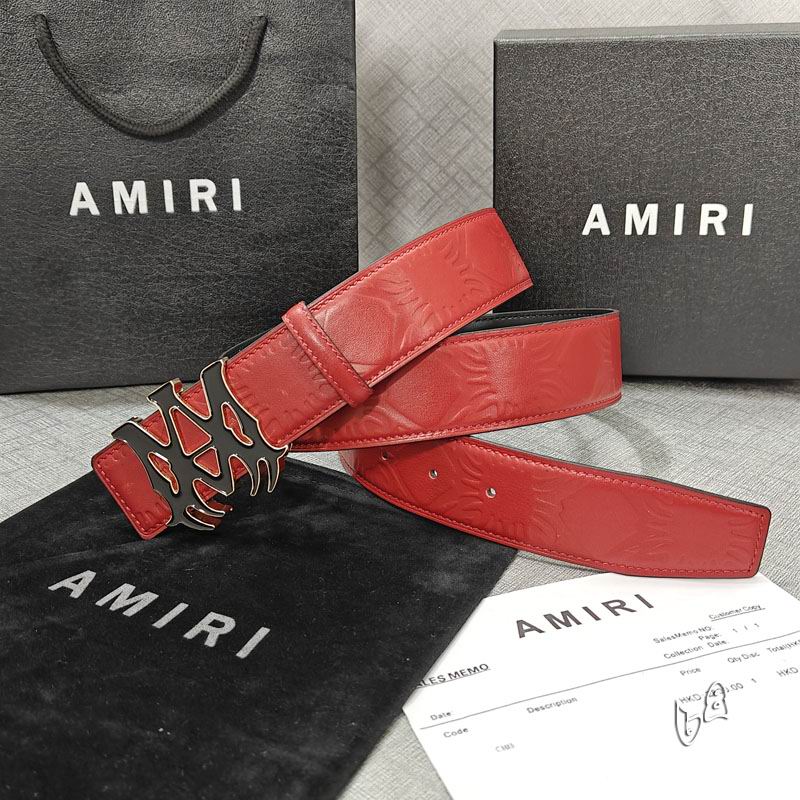 Amiri belt 38mmX90-125cm lb (52)