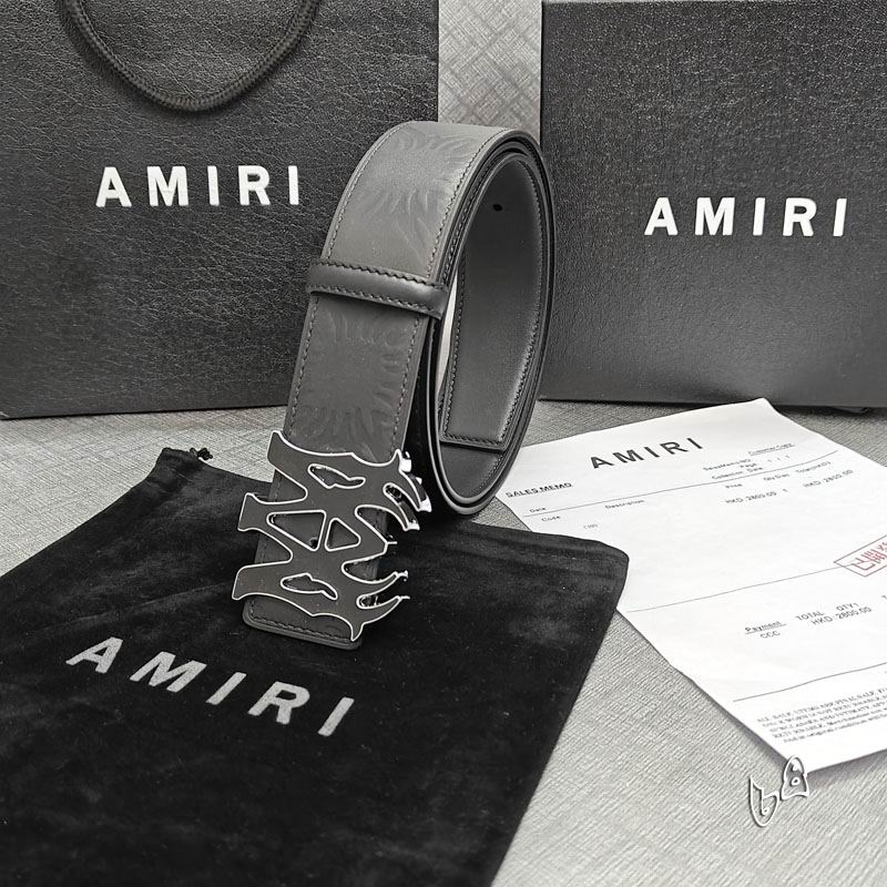 Amiri belt 38mmX90-125cm lb (62)
